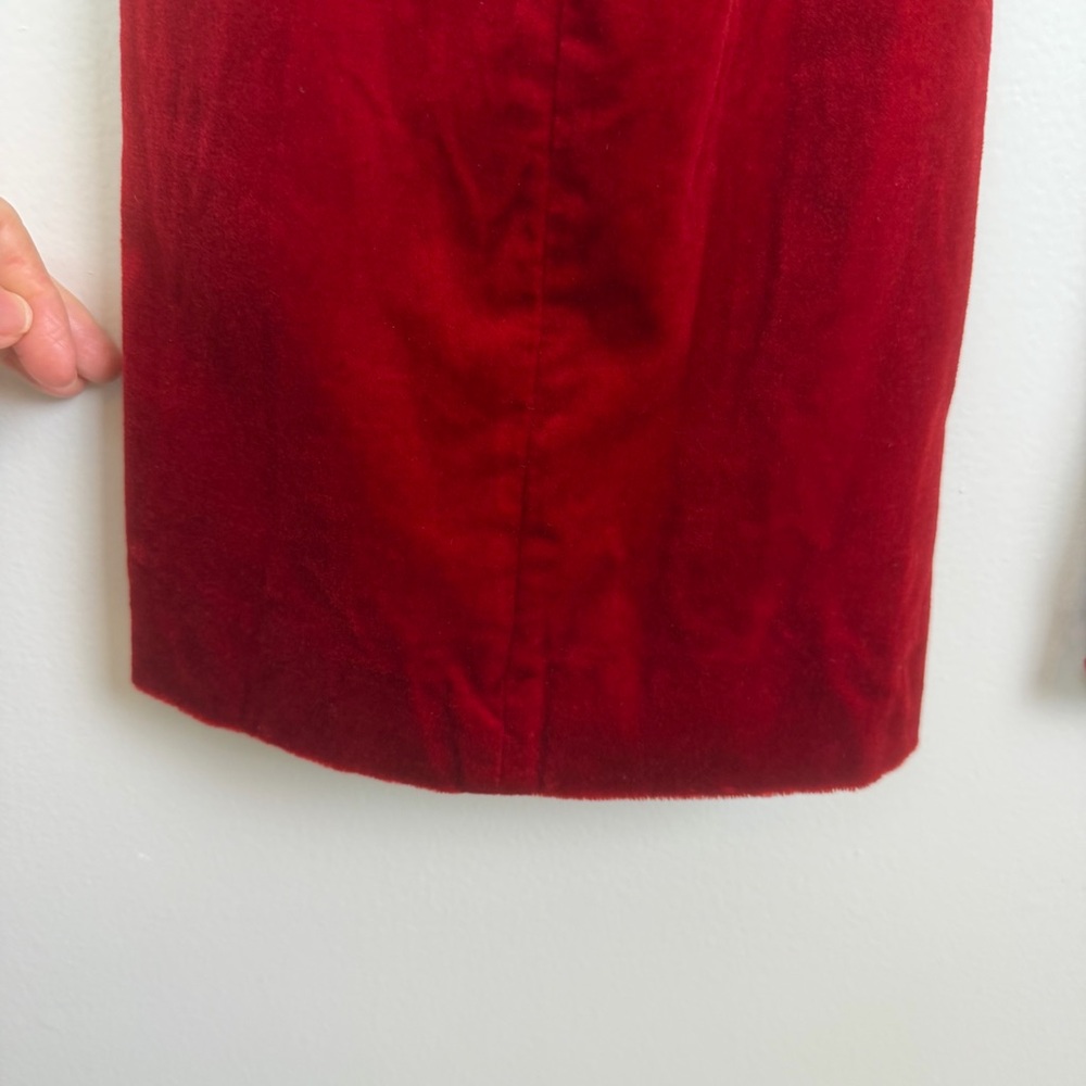 Zadig & Voltaire Prevy Velvet Flared Trousers in Red Size 40 Large - Picture 10 of 14